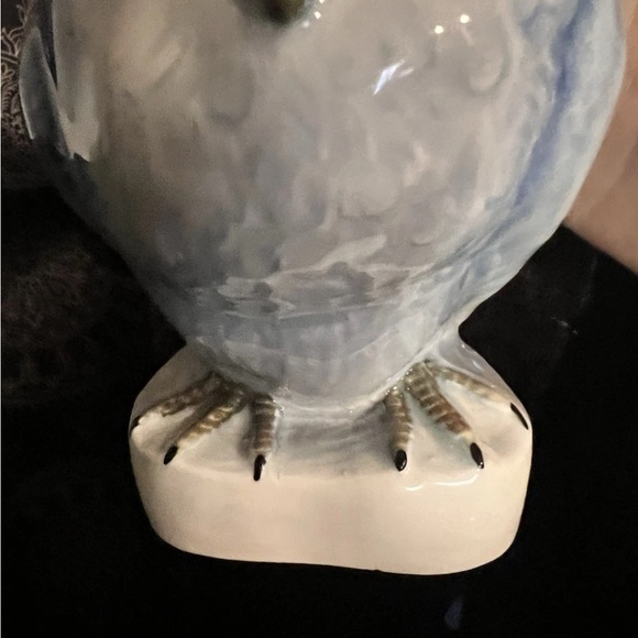 Vintage Glazed Ceramic Owl Pitcher/Creamer - Picture 6 of 10